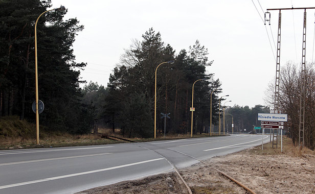 Militärfeldbahn Świnoujście Przytor (Regelspur): Abzweig zum Eisenbahnanschluss