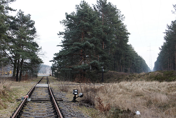 Militärfeldbahn Świnoujście Przytor (Regelspur): Gleissperre