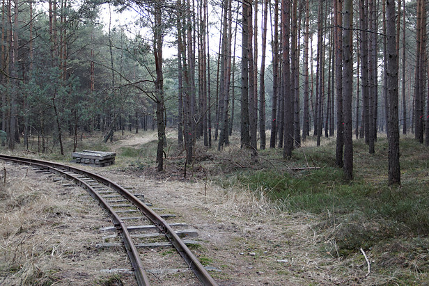 Militärfeldbahn Świnoujście Przytor (km 1,1): Strecke