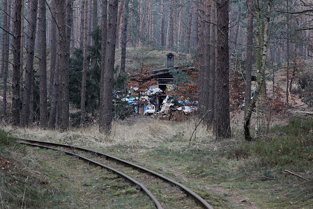 Militärfeldbahn Świnoujście Przytor (km 1,5): Ehemalige Lokwerkstatt