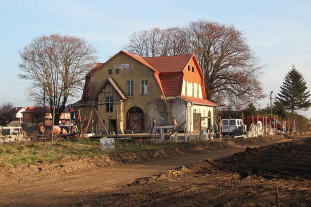 Bauarbeiten Trzesacz - Pogorzelica 2011