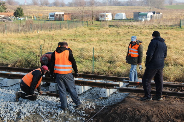 Bauarbeiten Trzesacz - Pogorzelica 2011